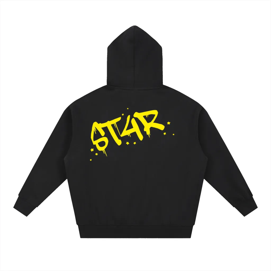 Warm Zip-Up Hoodie - Black Hoodie BY ST4R WORKS